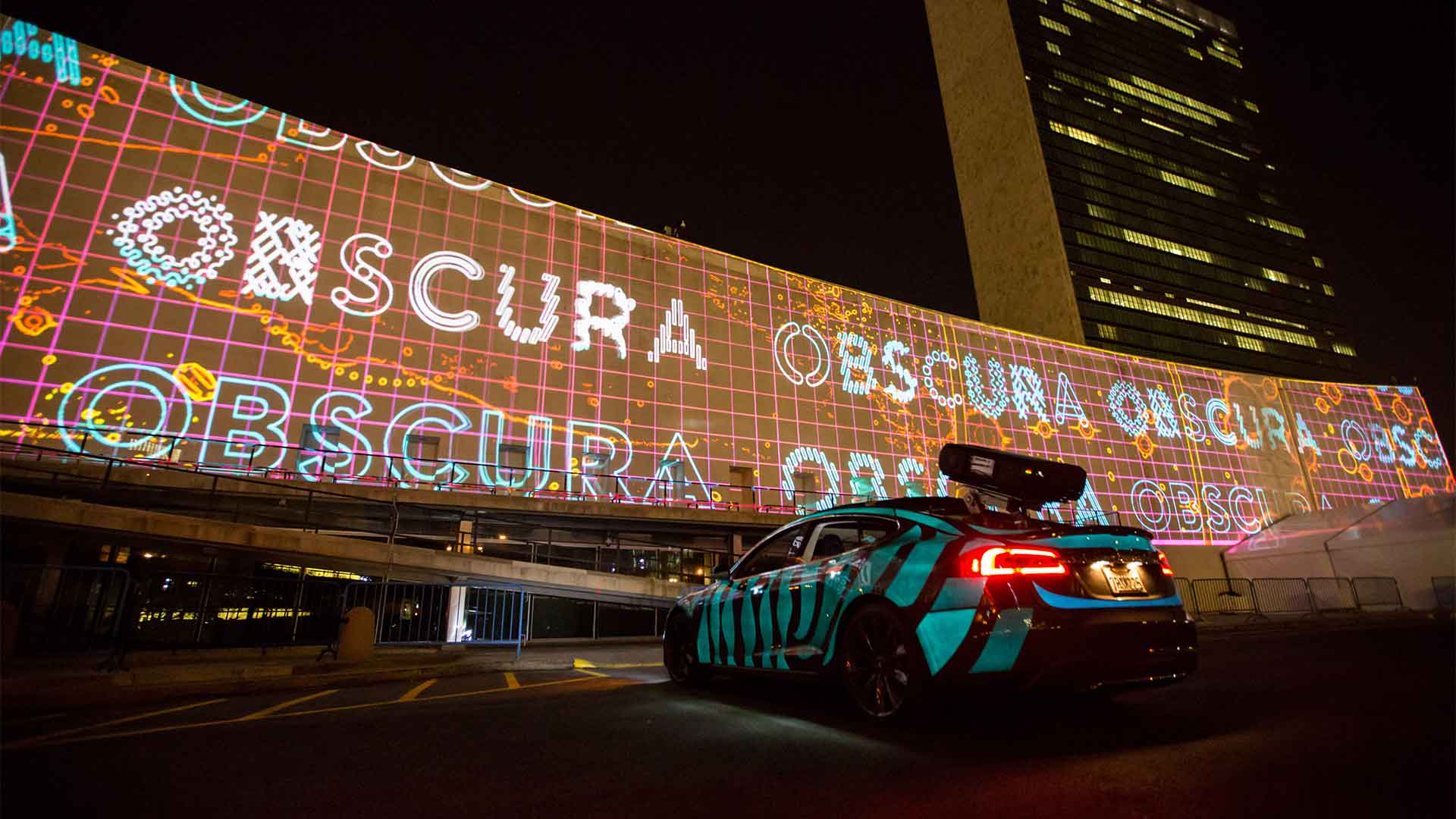 illUmiNations projection at the United Nations